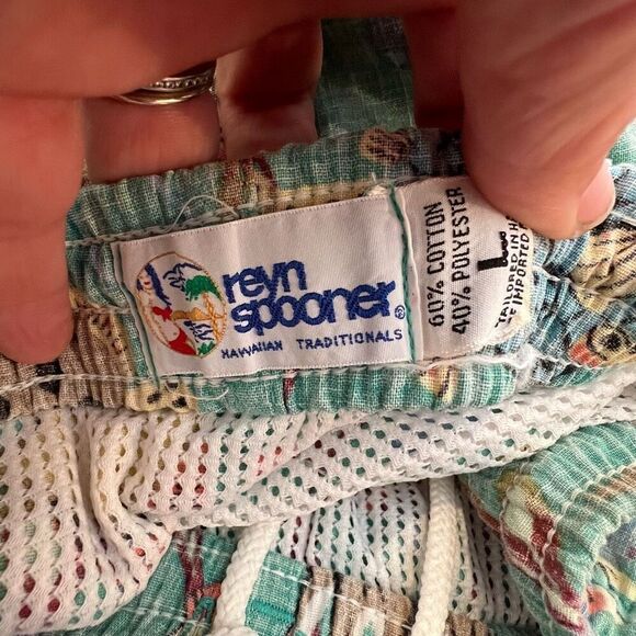 Reyn Spooner Fish Ocean Life Swim Trunks Size L - Picture 5 of 5